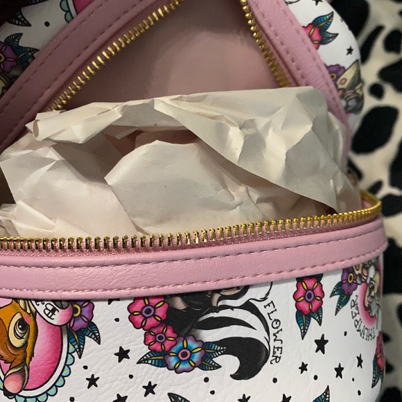 Bambi thumper flower tattoo loungefly backpack - Picture 5 of 5